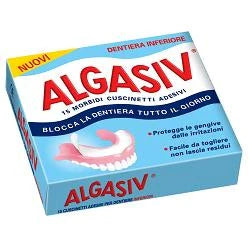 Combe Italia Algasiv cuscinetti per dentiera inferiore 15pz Dispositivi medici