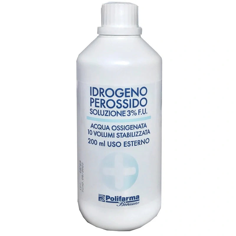 Polifarma Perossido di Idrogeno 3% 200 ml Disinfettante