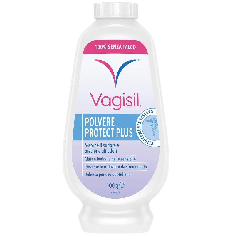 Vagisil Polvere Protect Plus 100 g, Detergente per igiene intima