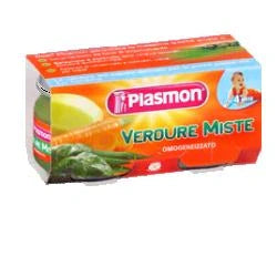 Plasmon Verdure Miste 80g x2, omogeneizzato per bambini, alimentazione prima infanzia