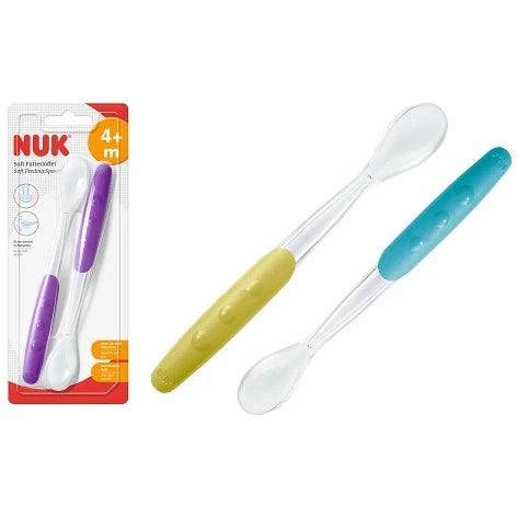 Cucchiaino Morbido in Silicone NUK 2 Pezzi - Accessori per l'alimentazione