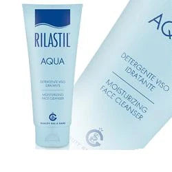 Rilastil Aqua Det Viso 200 ml, detergente viso, cosmetici