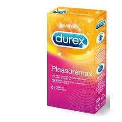 Durex Pleasuremax 6pz, preservativi lubrificati, dispositivo medico