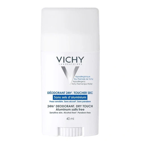 Vichy Deodorante 24h 40 ml, senza sali di alluminio, deodoranti