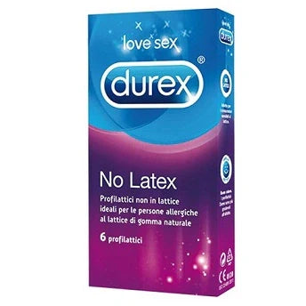 Durex No Latex 6pz - Profilattici senza lattice, Dispositivo medico