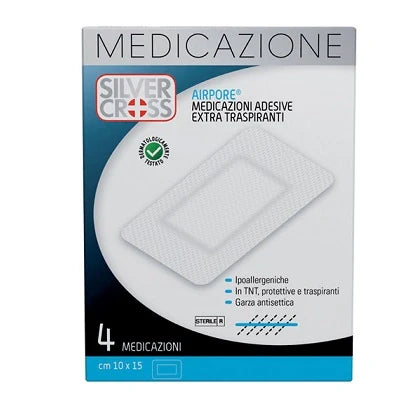 Silvercross Airpore 10x15 cm - 4 pezzi, Dispositivo medico
