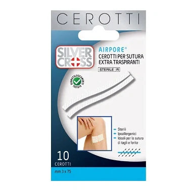 Cerotti Silvercross Sut Airp 3x75 mm, Dispositivo medico, Cerotti