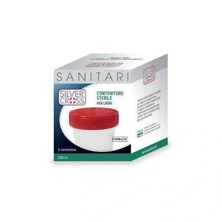 Silvercross Contenitore Urina Sterile 120 ml Dispositivo Medico