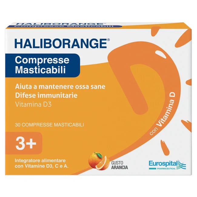 Eurospital Haliborange 30 Compresse Masticabili, Integratori