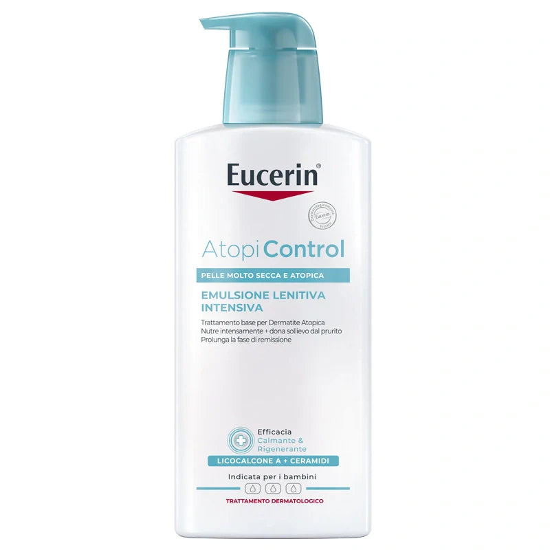 Eucerin Atopic Control Emulsione 400 ml, idratante per pelle atopica