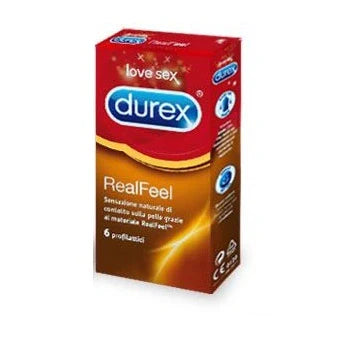 Durex Realfeel 6 Pezzi, profilattici, Dispositivi medici