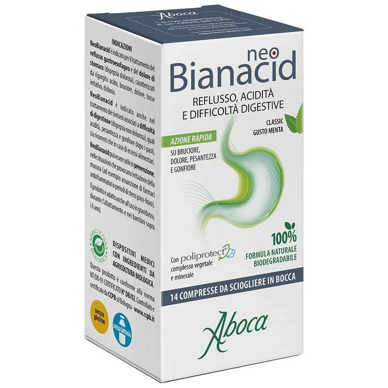 Aboca Neobianacid 45 compresse masticabili, dispositivo medico, gastrointestinale