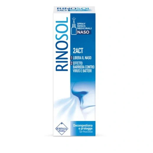 Euritalia Pharma Rinosol 2Act Spray Nasale 15ml Dispositivo Medico