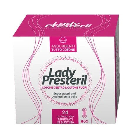 Corman Lady Presteril Salvaslip in Cotone 24 Pezzi Parafarmaci
