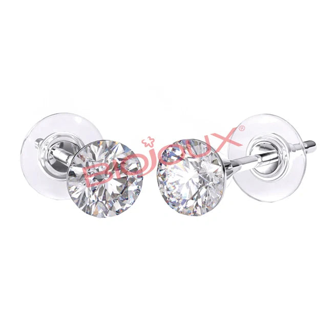 Biojoux Orecchini cuore rose crystal, gioielli eleganti