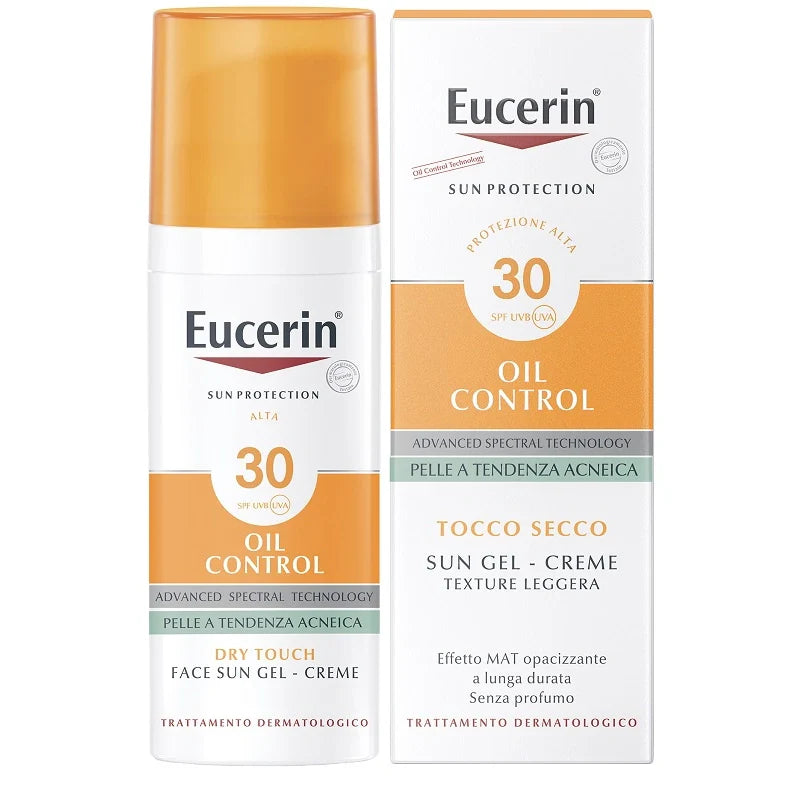 Eucerin Sun Oil Control 30 50 ml, protezione solare per pelli grasse