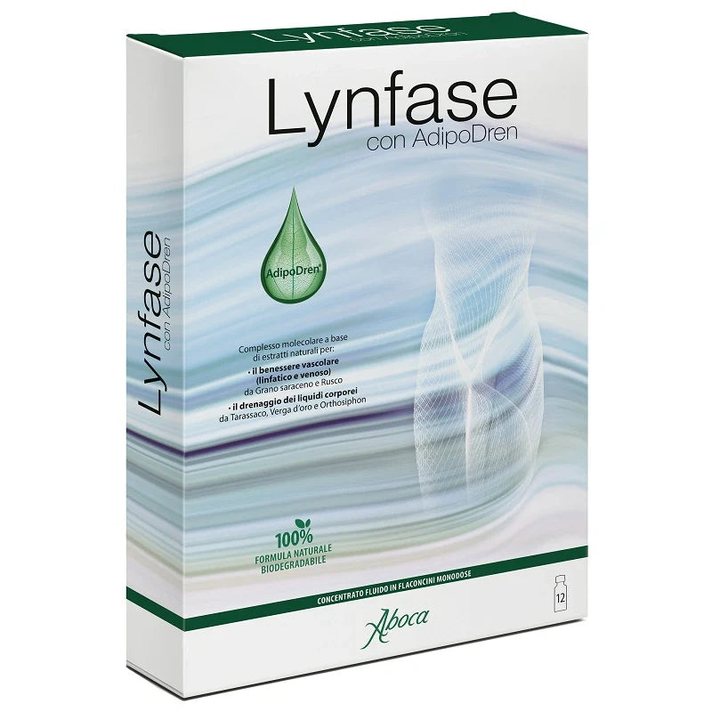 Aboca Lynfase Fitomagra 12 flaconcini da 15 g, Integratori naturali