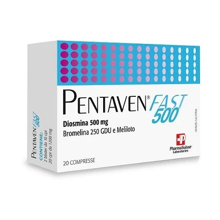 Pharmasuisse Pentaven Fast 500 mg 20 compresse Integratori