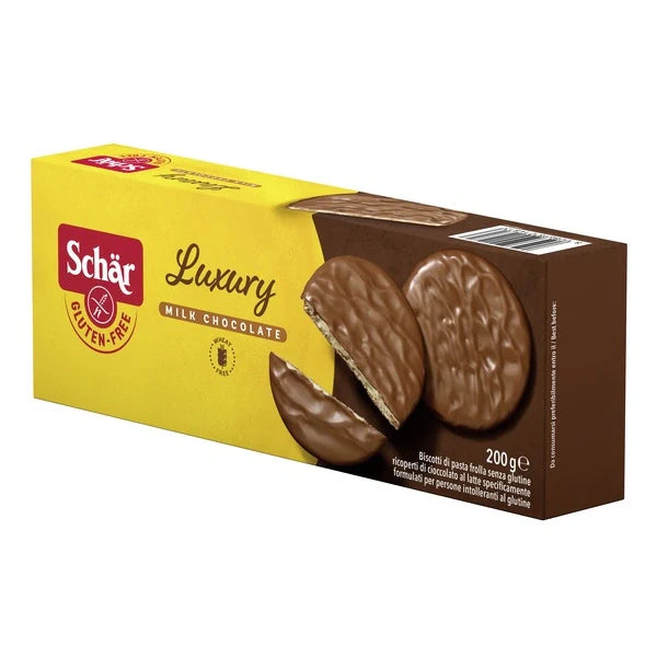 Schär Luxury Cioccolato al Latte 200g, dolci senza glutine