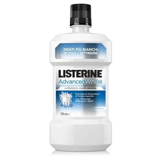 Listerine Advanced White 500 ml, collutorio, igiene orale