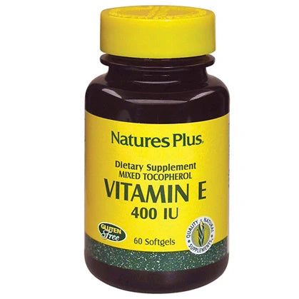 Nature Plus Vitamina E 400 IU, flacone da 60 capsule, integratori