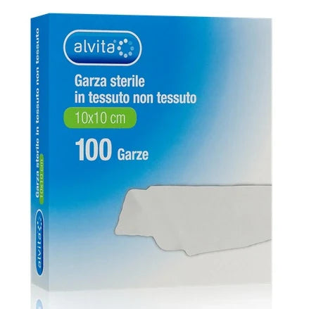 Alvita Garza Sterile 10x10cm 100pz Dispositivo medico