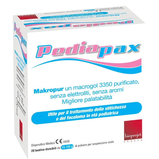 Bioprojet Pediapax Polvere 20 Bustine Dispositivo Medico
