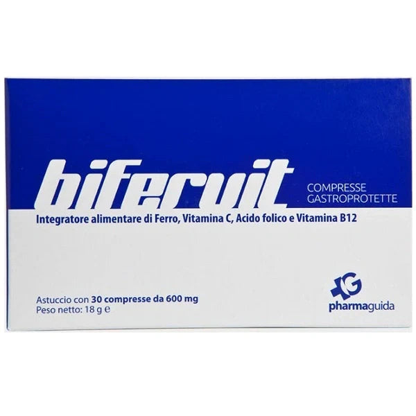 Pharmaguida Bifervit Integratore con Ferro e Vitamine 30 Compresse
