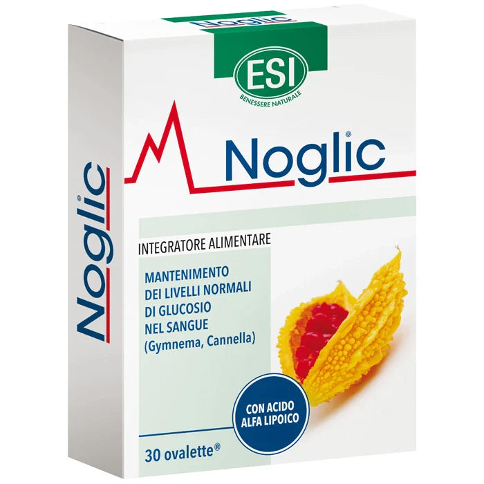 Esi Noglic 30 ovalette, integratore per zuccheri, salute