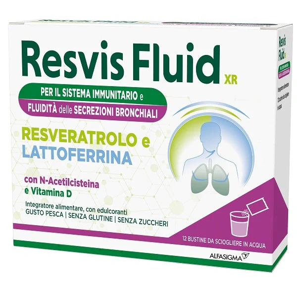 Alfasigma Resvis Fluid XR Biofutura 12 Bustine Parafarmaco