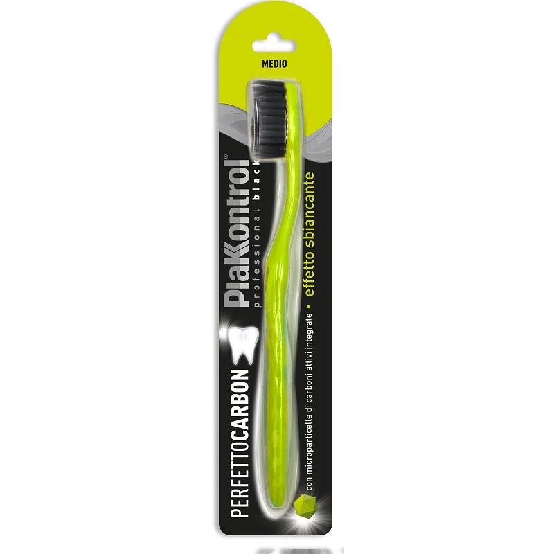Ideco Spazzolino Plakkontrol Perfetto Carbon, igiene orale
