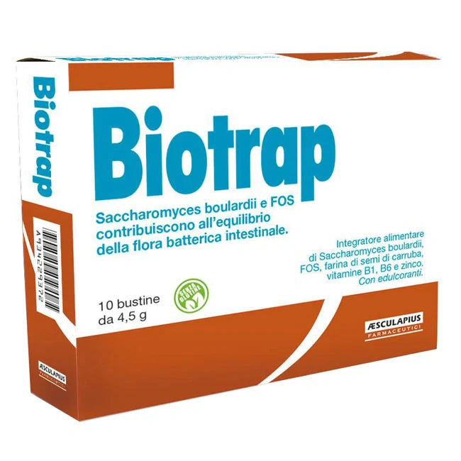 Aesculapius Fermenti Lattici Biotrap 10 Bustine, Integratori