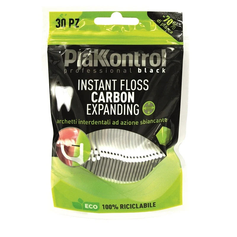 Ideco Plakkontrol Instant Floss 30 pezzi, filo interdentale, dispositivi medici