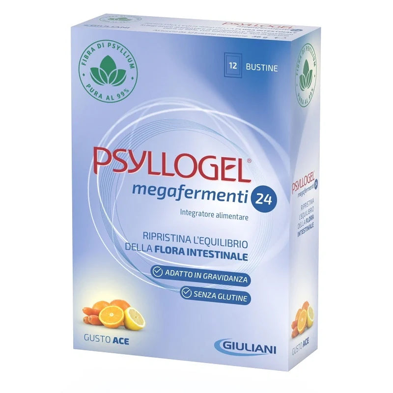 Giuliani Psyllogel Megafermenti 24 ACE 12 Buste Parafarmaci