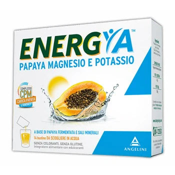 Angelini Energia Papaya Magnesio e Potassio 14 Bustine Integratori
