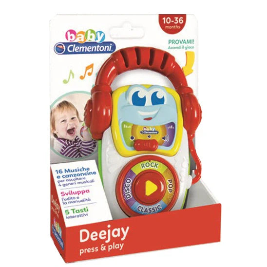 Clementoni Deejay Press & Play, gioco interattivo, Giocattoli