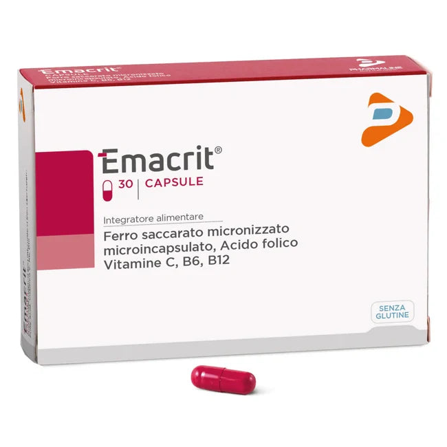 Pharma Line Emacrit 30 capsule Integratore Ferro e Vitamine