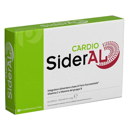 Pharmanutra Cardiosideral 20 capsule Integratore Ferro e Vitamine
