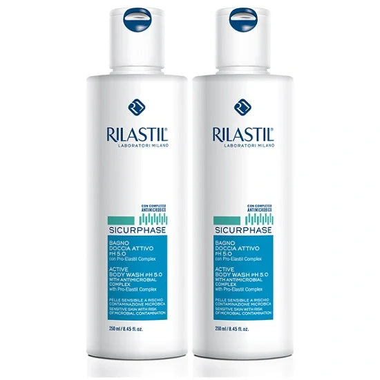 Rilastil Sic Bagno 250ml Bipack, detergente antimicrobico per la pelle