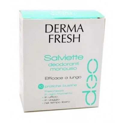 Meda Pharma Dermafresh salviette deodoranti 10 pezzi, deodoranti, igiene personale
