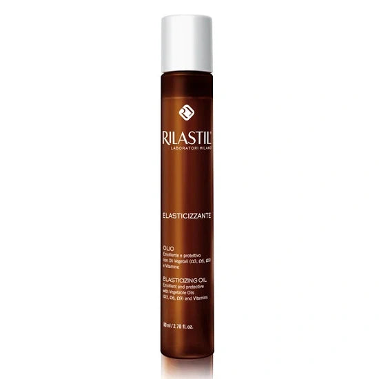 Rilastil Olio Elast 80 ml, cosmetico per pelle, trattamento emolliente