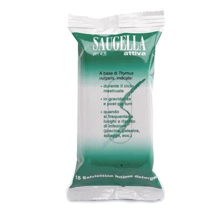 Meda Pharma Saugella Attiva Salviettine Intime 15pz Parafarmaco