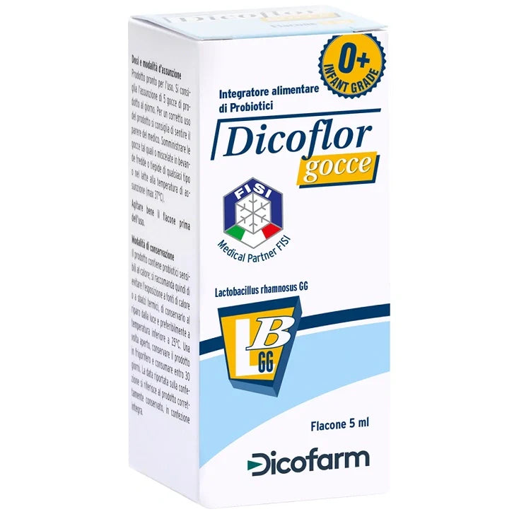 Dicofarm Dicoflor Gocce 5 ml, integratore fermenti lattici