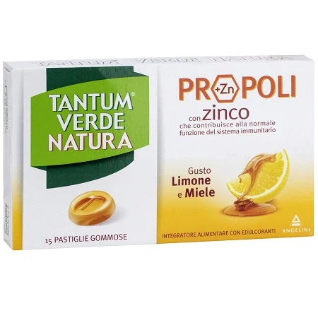Angelini Tantum Verde Natura Propolì 15 pastiglie gommose Integratori