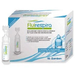 Zambon Fluirespira Sol Fisiol 30 Flaconi, Dispositivo medico, Naso