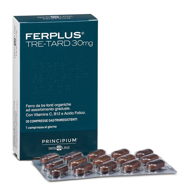 Bios Line Ferplus Tre-Tard 30 compresse, integratore di Ferro