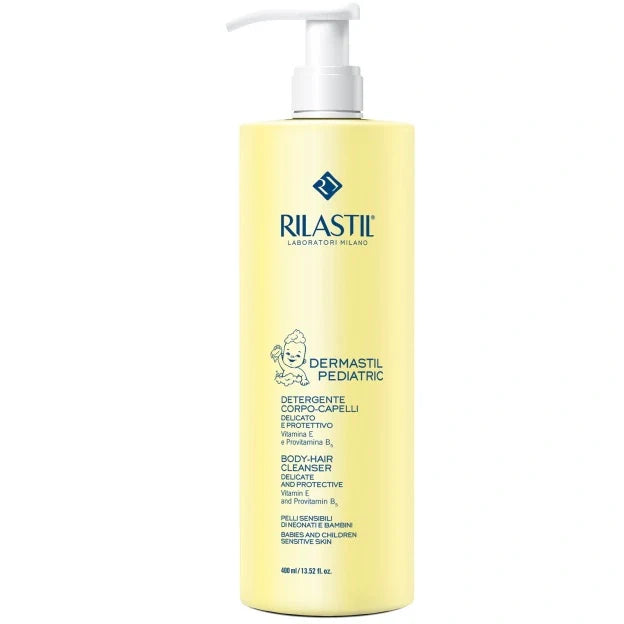 Rilastil Dermastil Detergente Corpo e Capelli 400 ml, Detergenti per Bambini