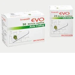 Bioseven Strisce reattive LineaD Evo 25 pz Dispositivo medico