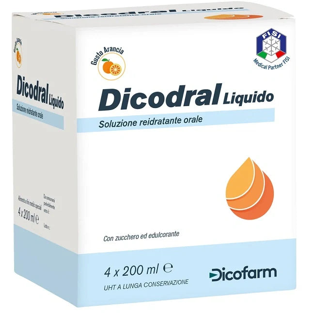 Dicofarm Dicodral Liquido 4x200ml Alimenti per fini medici speciali