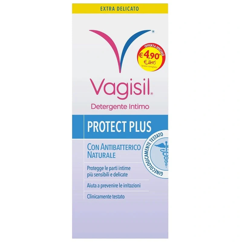 Vagisil Detergente Intimo Protect Plus 250 ml, Detergenti per igiene intima